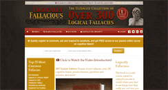 Desktop Screenshot of logicallyfallacious.com