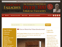 Tablet Screenshot of logicallyfallacious.com